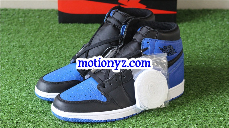 2017 Tumbled Leather Air Jordan 1 Retro OG High Royal Blue